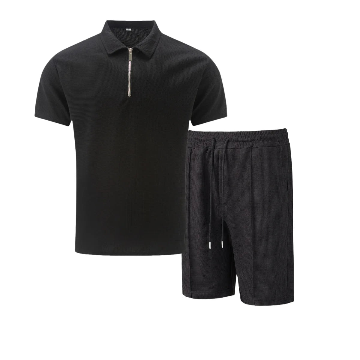 2025 simple men's suit summer new short sleeve shorts two-piece outdoor leisure handsome men's solid color trend suit