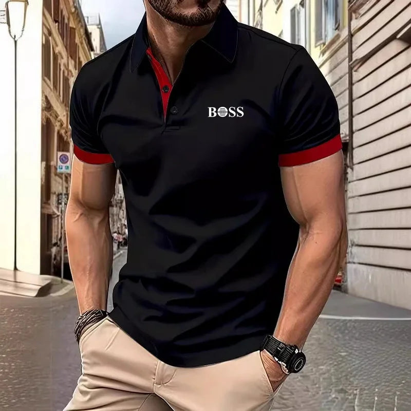 Summer men's polo shirt t shirt for man Fashion leisure polo new in tops & tees polo shirts herren man clothes Men Business Polo