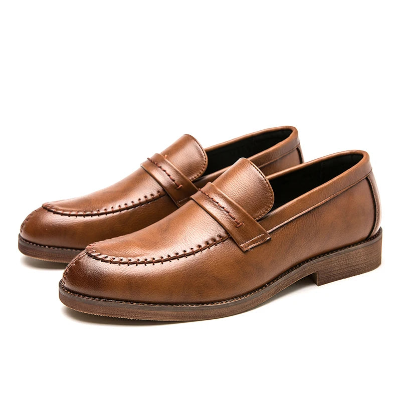 High Quality Formal Shoes For Men Loafers Men Business British Wedding Social Leather Shoes Men’s Dress Shoes Leather Shoes Male