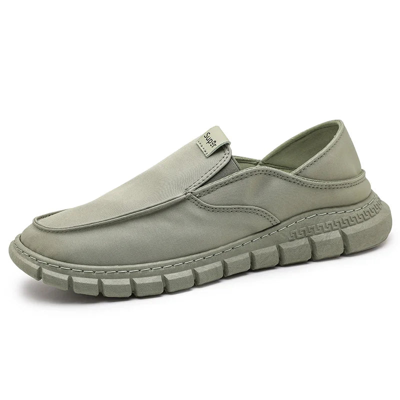 Men Flat Loafers 2023 New Fashion Canvas Casual Shoes Moccasins Breathable Sneakers Comfort Flats Men Shoes Zapatillas Hombre
