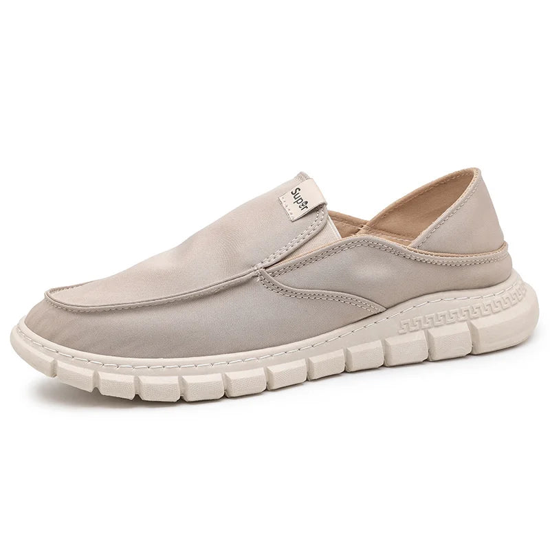 Men Flat Loafers 2023 New Fashion Canvas Casual Shoes Moccasins Breathable Sneakers Comfort Flats Men Shoes Zapatillas Hombre