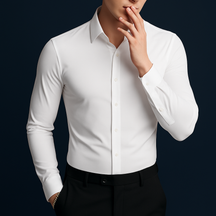 High Elasticity Seamless Men's Formal Shirt