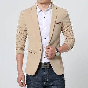 FGKKS New Arrival Luxury Men Blazer New Autumn Fashion Brand Slim Fit Men Suit Terno Masculino Blazers Male