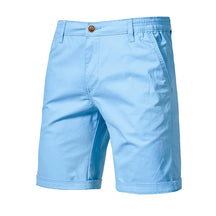 2025 Men Shorts Summer Cotton Middle Waist Male  Casual Business Men Shorts Printed Beach Stretch Chino Classic Fit Short Homme