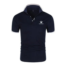 Brand KELME Quality 100% Cotton Men's T-shirt Solid Body POLO Shirt Fashion Design V-neck Casual Short-sleeved Men's Clothing