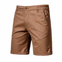 2025 Men Shorts Summer Cotton Middle Waist Male  Casual Business Men Shorts Printed Beach Stretch Chino Classic Fit Short Homme