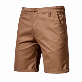 2025 Men Shorts Summer Cotton Middle Waist Male  Casual Business Men Shorts Printed Beach Stretch Chino Classic Fit Short Homme