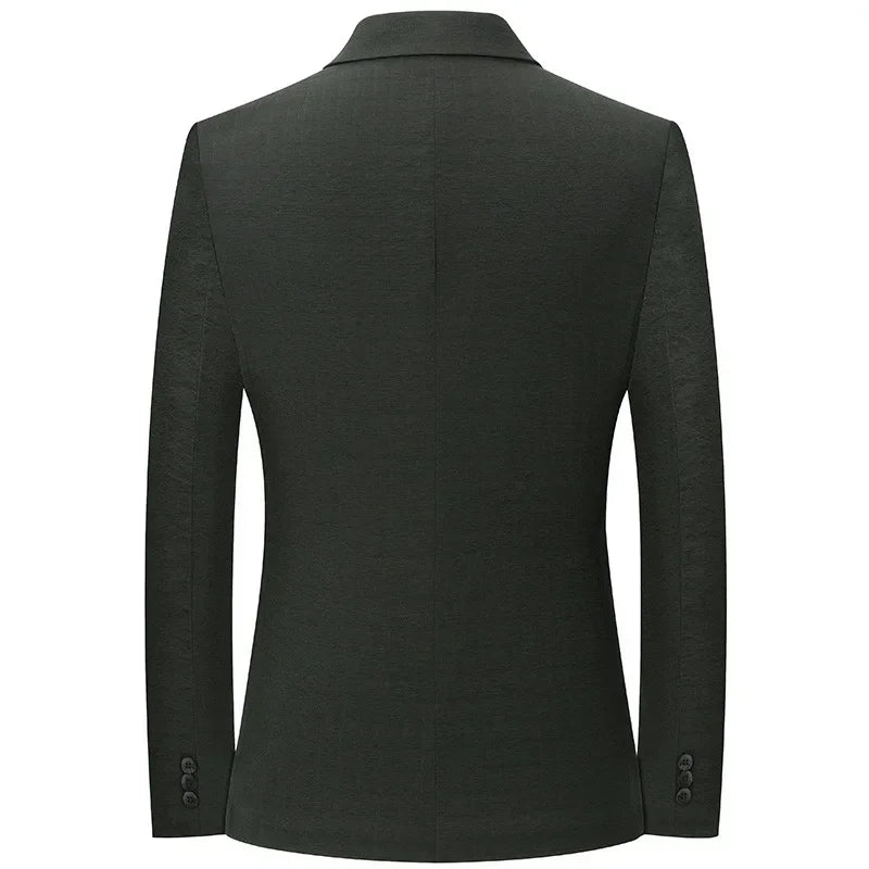 New Spring Summer Men Thin Breathable Blazers Jackets High Quality Male Fit Suits Jackets Business Casual Slim Suits Coats 4XL