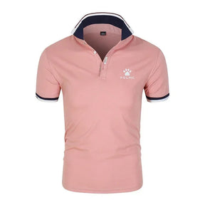 Brand KELME Quality 100% Cotton Men's T-shirt Solid Body POLO Shirt Fashion Design V-neck Casual Short-sleeved Men's Clothing