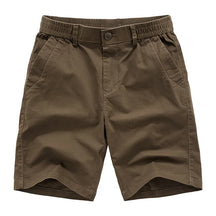 Men Cotton 100% Casual Shorts New Summer Man Elastic Waist Sportswear Jogger Pants Quality Male Straight Knee Length Pants 5XL