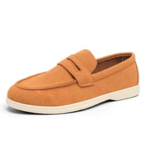 Summer Blue Men's Loafers Comfortable Suede Leather Casual Shoes Men Lightweight Slip on Shoes Man Moccasins Zapatos De Hombre