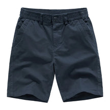 Men Cotton 100% Casual Shorts New Summer Man Elastic Waist Sportswear Jogger Pants Quality Male Straight Knee Length Pants 5XL