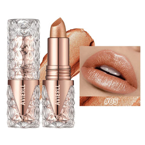 Glitter Lipsticks Quicksand Gold Lipstick Moisturizing Silky Mermaid Girl Pink Long-lasting Waterproof Orange Lips Makeup