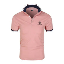 Brand KELME Quality 100% Cotton Men's T-shirt Solid Body POLO Shirt Fashion Design V-neck Casual Short-sleeved Men's Clothing