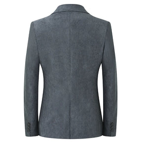 Blazer Hombre High-quality Men's Fashionable Corduroy Jacket Business Casual Social Banquet Formal Suit Jacket Plus Size Blaze