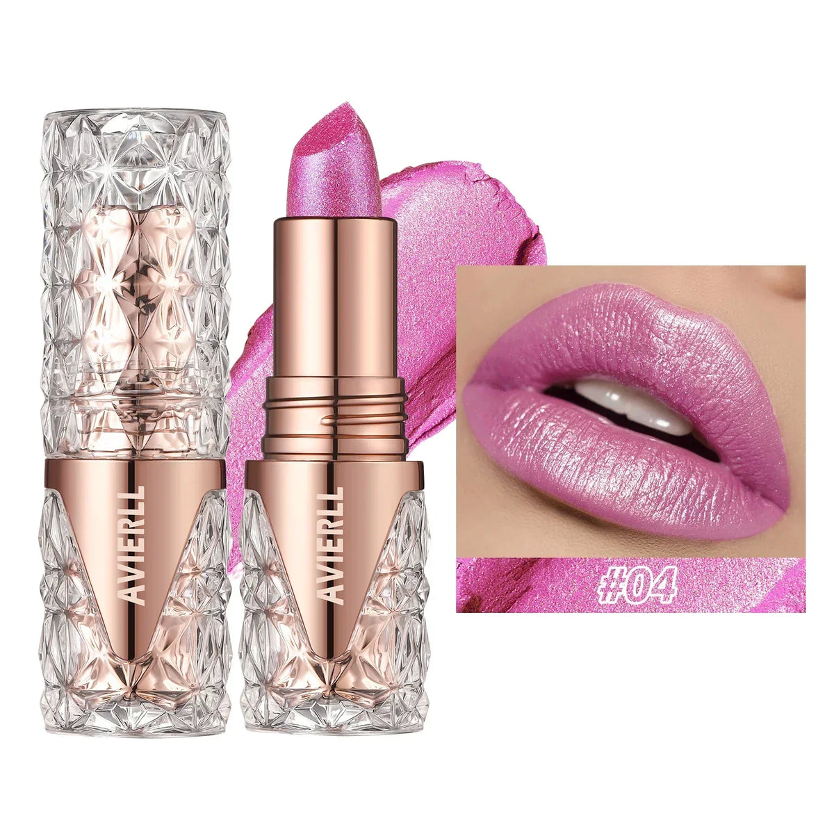 Glitter Lipsticks Quicksand Gold Lipstick Moisturizing Silky Mermaid Girl Pink Long-lasting Waterproof Orange Lips Makeup
