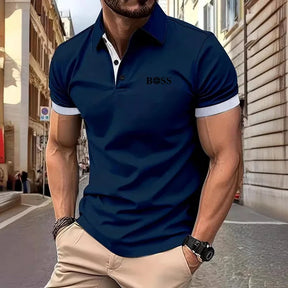 Summer men's polo shirt t shirt for man Fashion leisure polo new in tops & tees polo shirts herren man clothes Men Business Polo