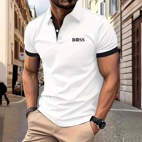 Summer men's polo shirt t shirt for man Fashion leisure polo new in tops & tees polo shirts herren man clothes Men Business Polo