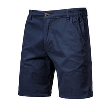 2025 Men Shorts Summer Cotton Middle Waist Male  Casual Business Men Shorts Printed Beach Stretch Chino Classic Fit Short Homme