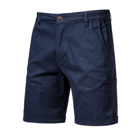 2025 Men Shorts Summer Cotton Middle Waist Male  Casual Business Men Shorts Printed Beach Stretch Chino Classic Fit Short Homme