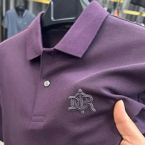 High end brand men's short sleeved polo shirt, summer 2025 new fashion embroidery casual T-shirt, casual breathable top
