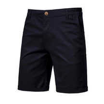 2025 Men Shorts Summer Cotton Middle Waist Male  Casual Business Men Shorts Printed Beach Stretch Chino Classic Fit Short Homme