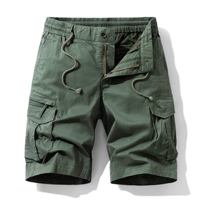 Summer Men Cotton Cargo Shorts Mens Jogger Casual Beach Fashion Shorts Man Bermuda Multi Pocket Work Safari Shorts Pants Trouser