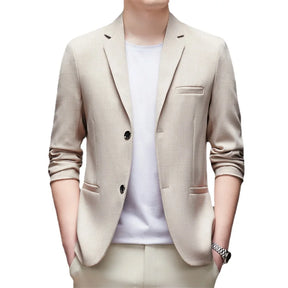Autumn New Men's Long-sleeved Suit Jacket, Business Casual Slim Blazers , Asian Size Men Coat