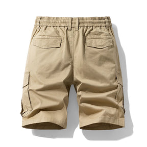 Summer Men Cotton Cargo Shorts Mens Jogger Casual Beach Fashion Shorts Man Bermuda Multi Pocket Work Safari Shorts Pants Trouser