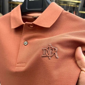 High end brand men's short sleeved polo shirt, summer 2025 new fashion embroidery casual T-shirt, casual breathable top