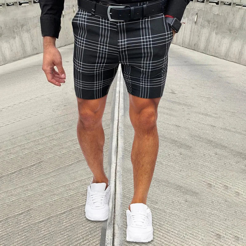 Men's Shorts Cargo Shorts Summer  New Business Casual  Men's Straight Leg Shorts Fashion Thin Short Pants Stretch Men's Trousers